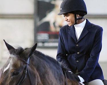 Image of Brittany Walsh, member of the equestrian team.